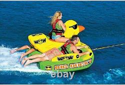 NEW WOW Watersports Sports 18-1140 Big Ducky Towable 3 Person Inflatable Tow