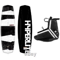 New 2015 Hyperlite Machete Mens Wakeboard Package with Agent Bindings fits 7-14