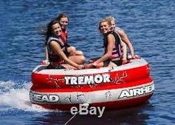 New Airhead 4 Rider Tremor Chariot Towable Boat Tube Air Ahtm4