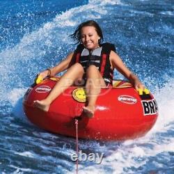 New SportsStuff 48 Brainwash Towable Tube with Pump, Ropes & Strap for Boating