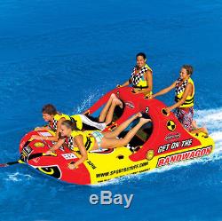New Sportsstuff Towable Boat Tube 1-4 Rider BANDWAGON 4 person lounge