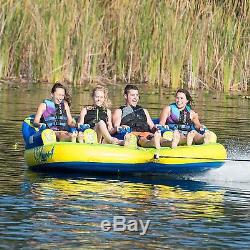 New XL Towable Tube HO Sports Laguna 4 Water Tow Boat Raft Ski