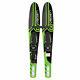 Obrien 54 Jr. Vortex Combo Water Skis With X7 Bindings For Kids 2-mens 7, Green