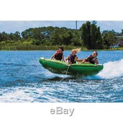 OBrien Aero 3 Kickback Inflatable 3 Person Rider Towable Boat Water Tube Raft