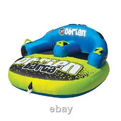 OBrien Barca 2 Kickback Inflatable 2 Person Rider Towable Boat Water Tube Raft