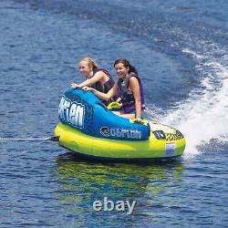 OBrien Barca 2 Kickback Inflatable 2 Person Rider Towable Boat Water Tube Raft
