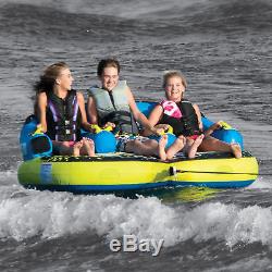 OBrien Barca 3 Kickback Inflatable 3 Person Rider Towable Boat Water Tube Raft