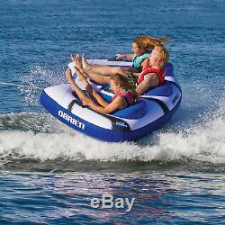 OBrien Wake Warrior 3 Inflatable 3 Person Rider Towable Boat Water Tube Raft