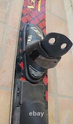 O'BRIEN PRO CIRCUIT Z 68 black & red competition SLALOM WATER SKI with 990 boots