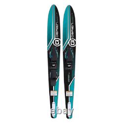 O'Brien Watersports Adult 64 inches Celebrity Water skis, Blue Black (Open Box)