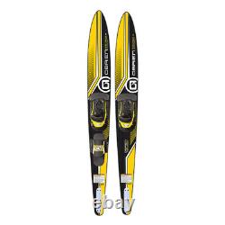 O'Brien Watersports Adult 68 inches Performer Combo Water skis, Yellow (Used)