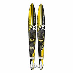 O'Brien Watersports Adult 68 inches Performer Combo Water skis, Yellow and Black