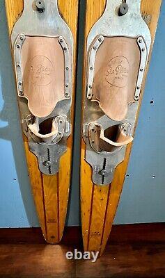 Old Wooden Waterskis 65 SEA GLIDER WORLD CHAMPION GEORGE ATHANS