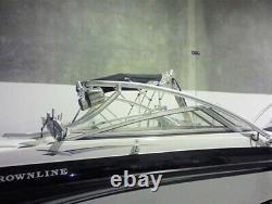 Origin Advancer Wakeboard Tower with Flat Tower Bimini Cardet Grey Canopy Pkg