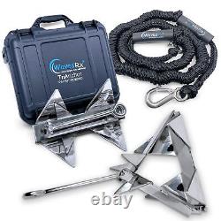 PWC Anchoring Bundle 5lb TriAnchor with 7ft AnchorMate Bungee Line Stretches