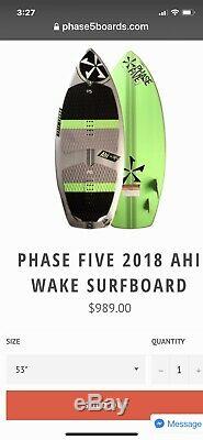 Phase 5 Ahi 53 Wakesurf Board 2018