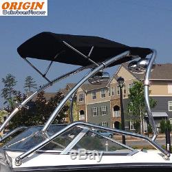 Pkg of Origin Catapult Wakeboard Tower Plus Foldable Bimini Black Canopy