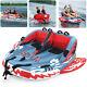 Premium Sable Towable Tube 3-person With Dual Front & Back Tow Points Inflatable