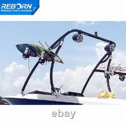 Promotion! Reborn Elevate Wakeboard Tower+ Pro Quick Relase Wakeboard Rack Black