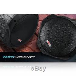 QTY 4 New Pyle Hydra PLMRB65 6.5'' 200 Watt 2-Way Black Wake Board Speakers
