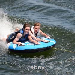 RAVE Sports Storm Inflatable 2 Person Rider Towable Boat Lake Water Tube Raft
