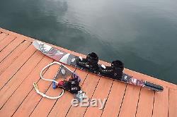 Radar Senate Carbon Slalom Water Ski and Hardshell Bindings Package