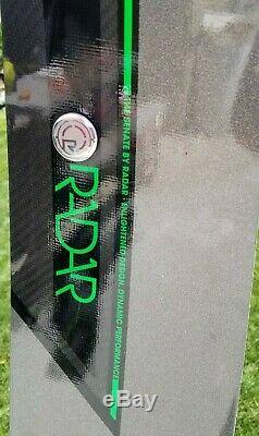 Radar Senate Water Ski 67 Carbon Waterski with Room 38 Vector Speed Lace Boots