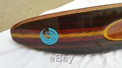Rare Vintage Beautiful Wood Inlay Connelly HOOK Water Ski 65