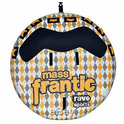 Rave Sports 02408 Mass Frantic 4 Rider Inflatable Water Float Towable Boat Tube