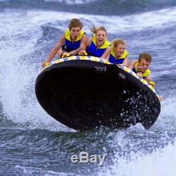 Rave Sports 02408 Mass Frantic 4 Rider Inflatable Water Float Towable Boat Tube