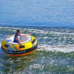 Rave Sports Blade 70 Inch 2 Rider Inflatable Boat Towable Double Water Ski Tube