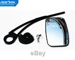 Reborn Angle Free Adjustable Mirror Arm Bracket Black Coated for Wakeboard Tower
