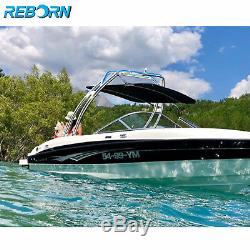 Reborn Launch Forward-facing Wakeboard Tower Polished + Pro Tower Bimini Package