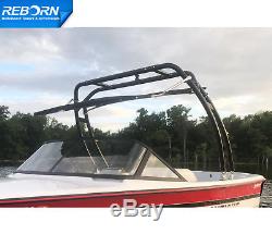 Reborn Launch Wakeboard Tower Black Coated Plus Pro Tower Bimini Package