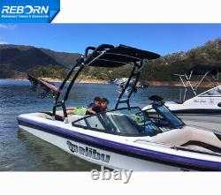Reborn Launch X Wakeboard Tower Glossy Black Fast Install & Fold Down