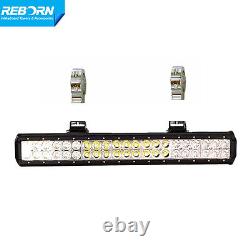 Reborn Wakeboard Tower Light Bar 20in 126W LED Light Spot & Flood Combo