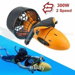 Recharge 300W Electric Underwater Scooter Water Sea 2 Speed Propeller Swimming