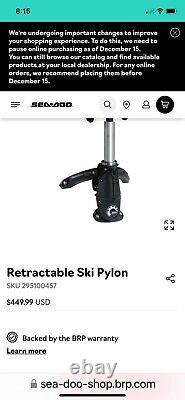 Retractable Ski Pylon. Used on sea doo wave runner. See pics for details