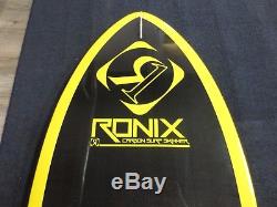 Ronix Carbon Thruster Wakesurf Board Black & Yellow 4'4