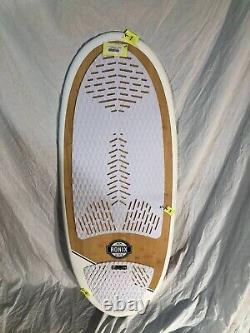 Ronix Koal Classic Longboard 4'10 Wakesurf Board Bamboo Wood / White