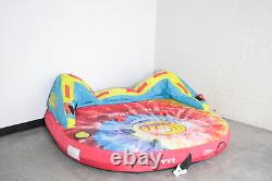 SEE NOTES Connelly 67201009 Super Fun Inflatable Towable Tube fits 3 Riders Dye