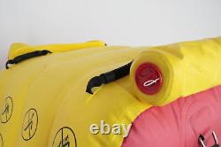 SEE NOTES SportsStuff 4002918 SPILLWAY Inflatable Large Dock Boat Slide Red
