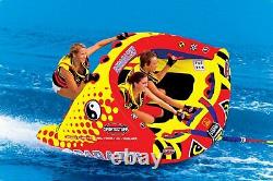 SPORTSSTUFF 53-1750 Poparazzi Triple Rider Inflatable Towable Boat Water Tube