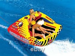 SPORTSSTUFF 53-1750 Poparazzi Triple Rider Inflatable Towable Boat Water Tube