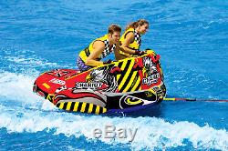 SPORTSSTUFF 53-1780 Chariot Warbird 2 Double Rider Towable Inflatable Water Tube