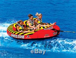 SPORTSSTUFF 53-1940 Speedzone 3 Triple Rider Towable Boat Lake Inflatable Tube