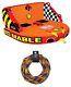 Sportsstuff 53-2213 Big Mabel Double Rider Towable Inflatable Tube With Tow Rope