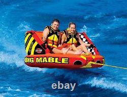 SPORTSSTUFF 53-2213 Big Mable Double Rider Towable Inflatable Tube with Tow Rope