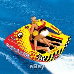 SPORTSSTUFF Poparazzi Triple Rider Inflatable Towable Tube for Water 53-1750