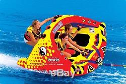 SPORTSSTUFF Poparazzi Triple Rider Inflatable Towable Tube for Water Sports